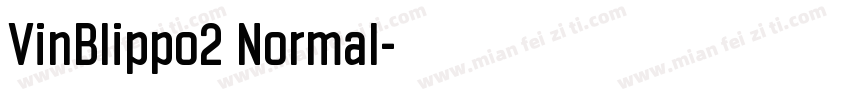 VinBlippo2 Normal字体转换
